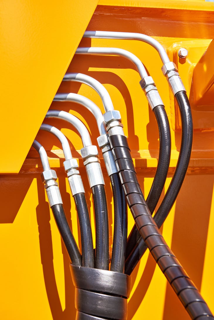 Hoses of hydraulic machine